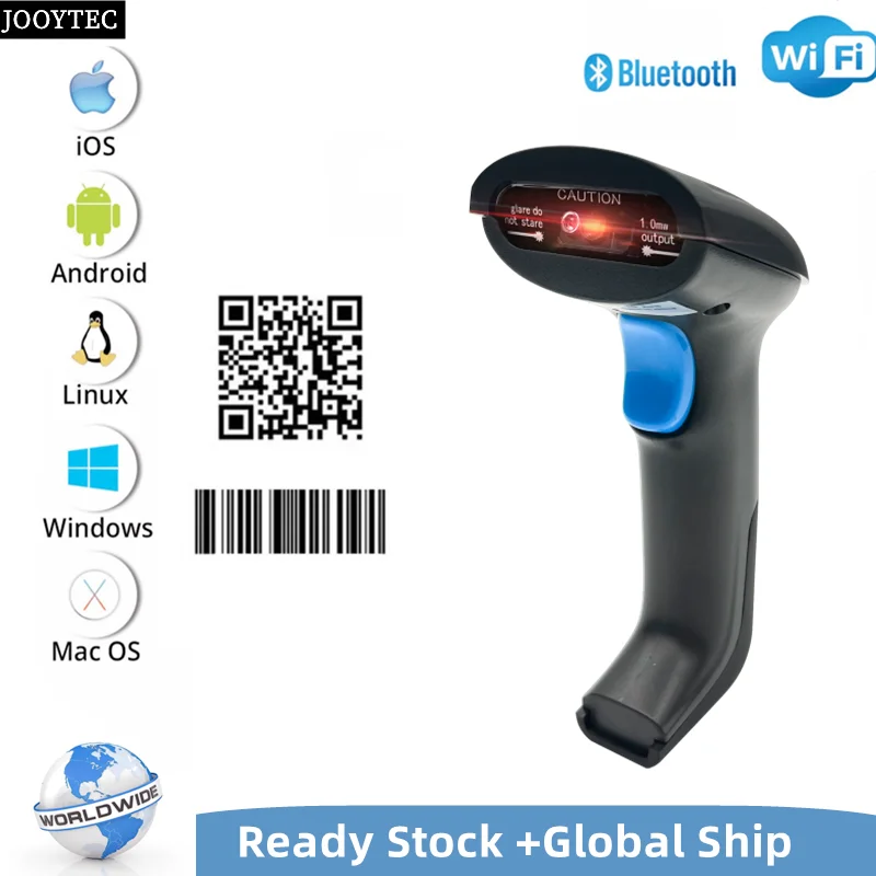 JOOYTEC Portable Wireless 1D 2D Barcode Scanner for Library Inventory Bluetooth Bar Code Reader For iPhone Android iOS POS
JOOYTEC Portable Wireless 1D 2D Barcode Scanner for Library Inventory Bluetooth Bar Code Reader For iPhone Android iOS POS