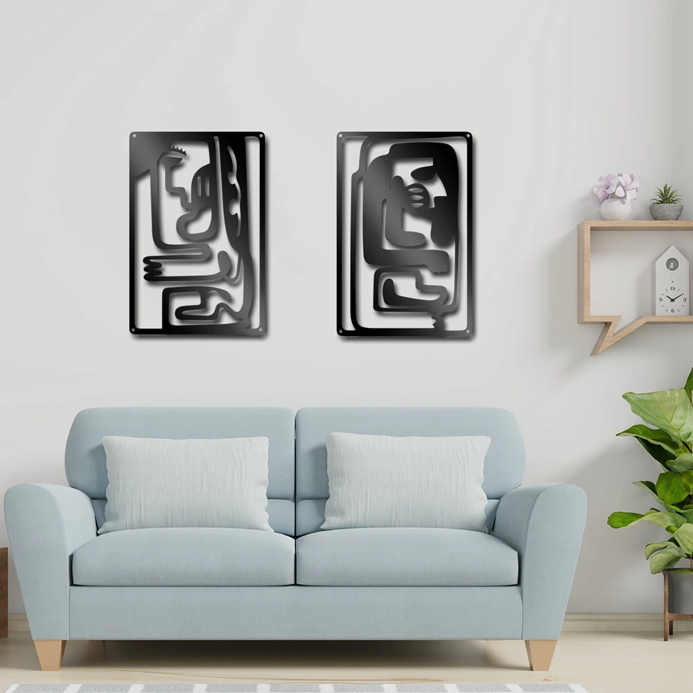 Big King and Little Wang Tin Painting Iron Signs For Living room Home Decor Metal Wall Plaque 
Big King and Little Wang Tin Painting Iron Signs For Living room Home Decor Metal Wall Plaque