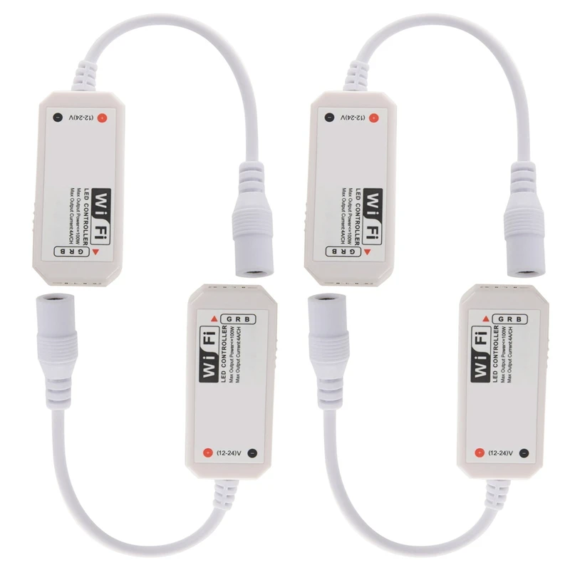 New 4X LED WiFi Remote Controller Works with Alexa/Google Home Voice Control for 5050/3528 RGB LED Strip Lights Change
New 4X LED WiFi Remote Controller Works with Alexa/Google Home Voice Control for 5050/3528 RGB LED Strip Lights Change