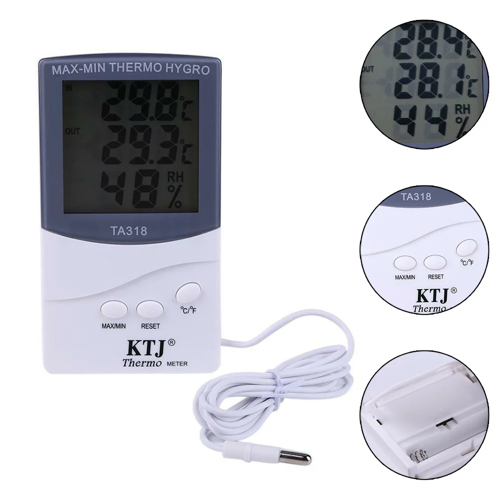 Provide Stable Reading Wall Mounted LCD ABS Device Thermometer Easy To Read Numbers Use Battery AAA Battery Homes
Provide Stable Reading Wall Mounted LCD ABS Device Thermometer Easy To Read Numbers Use Battery AAA Battery Homes