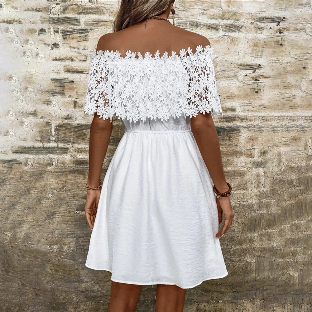 Ladies' Summer Bohemia Party Dress Short Lace Wrap with Off Shoulder Design Perfect for Holidays or Beach Vacations
Ladies' Summer Bohemia Party Dress Short Lace Wrap with Off Shoulder Design Perfect for Holidays or Beach Vacations