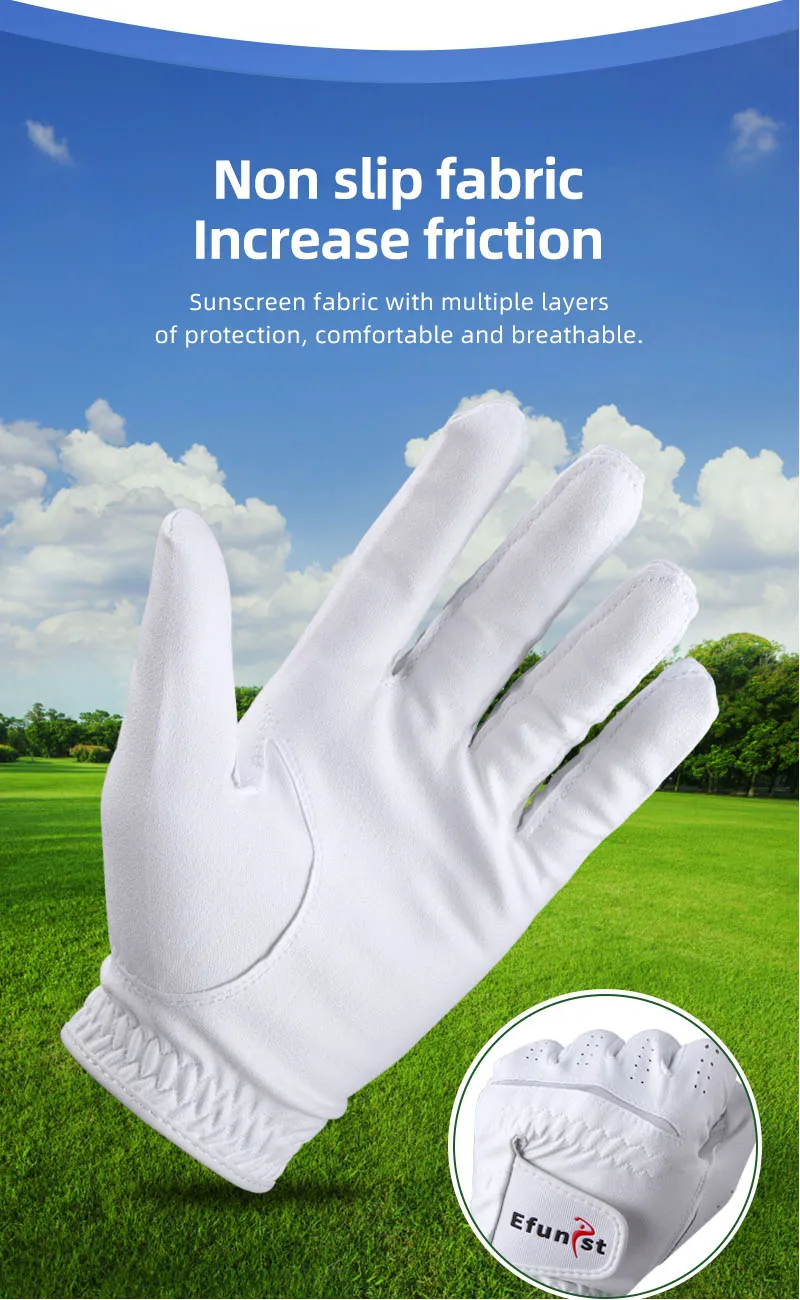 Golf Gloves Men's Glove Left/Right Hand Soft white Dark Grey 2 color particles Breathable Namib Swing Putting Training Gloves Golf Gloves Men's Glove Left/Right Hand Soft white Dark Grey 2 color particles Breathable Namib Swing Putting Training Gloves