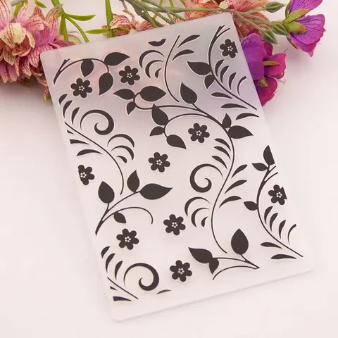 

Flower print DIY Plastic Embossing Folders for DIY Scrapbooking Paper Craft/Card Making Decoration Supplies