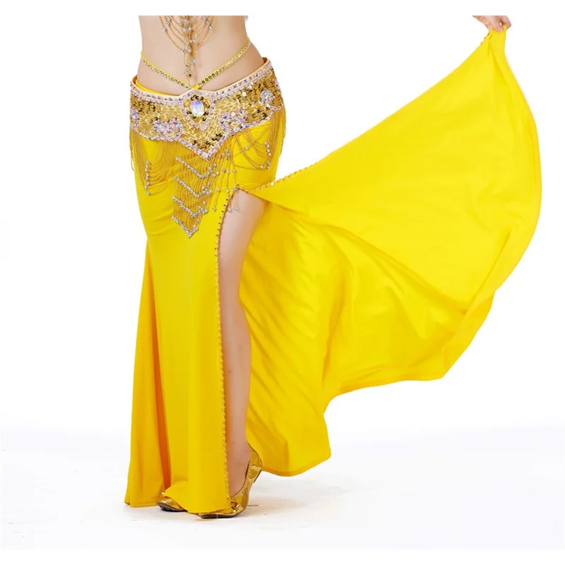 Adult Belly Dance Open Knit Full Skirt Women Split Side Long Fancy Bellydance Professional Practice Dress Costume Outfit
Adult Belly Dance Open Knit Full Skirt Women Split Side Long Fancy Bellydance Professional Practice Dress Costume Outfit