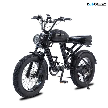 미국 버전 레트로 스마트 오토바이, 알루미늄 합금 모페드 리튬 배터리, 오프로드 자전거 전기 자전거, 20 인치