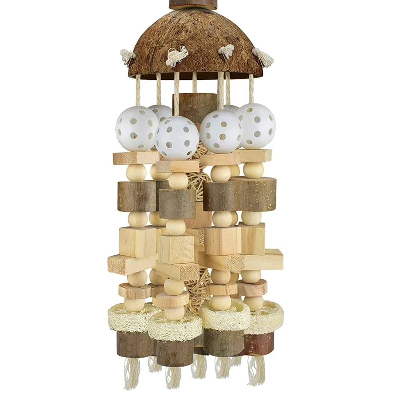 Bird Parrot Toy, Large Parrot Toy Natural Wooden Blocks Bird Chewing Toy Parrot Cage Bite Toy Suits For Macaws Parrots
Bird Parrot Toy, Large Parrot Toy Natural Wooden Blocks Bird Chewing Toy Parrot Cage Bite Toy Suits For Macaws Parrots
