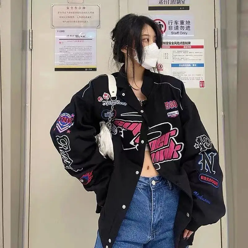 Jacket Women's Printed Casual Zip Long Sleeve Racer Jacket Jacket Winter Clothes Vintage Colorblock Bomber Ladies Jacket
Jacket Women's Printed Casual Zip Long Sleeve Racer Jacket Jacket Winter Clothes Vintage Colorblock Bomber Ladies Jacket