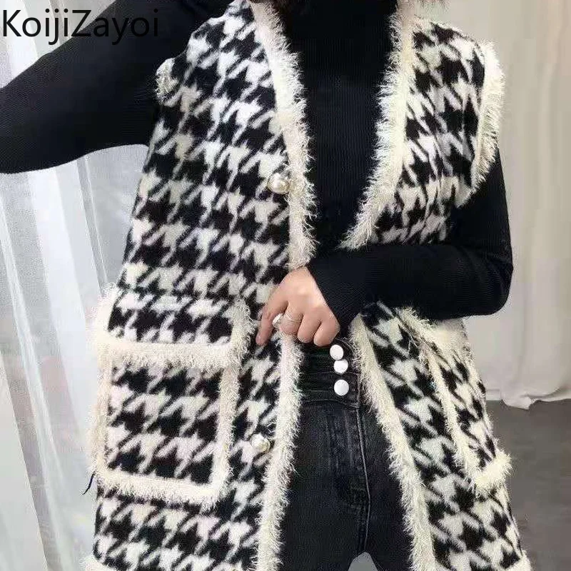Koijizayoi Fashion Women Waistcoat Plaid Retro Spring Autumn V Neck Vest Spring Autumn OL Outwear Tops Pocket Camis Dropshipping
Koijizayoi Fashion Women Waistcoat Plaid Retro Spring Autumn V Neck Vest Spring Autumn OL Outwear Tops Pocket Camis Dropshipping