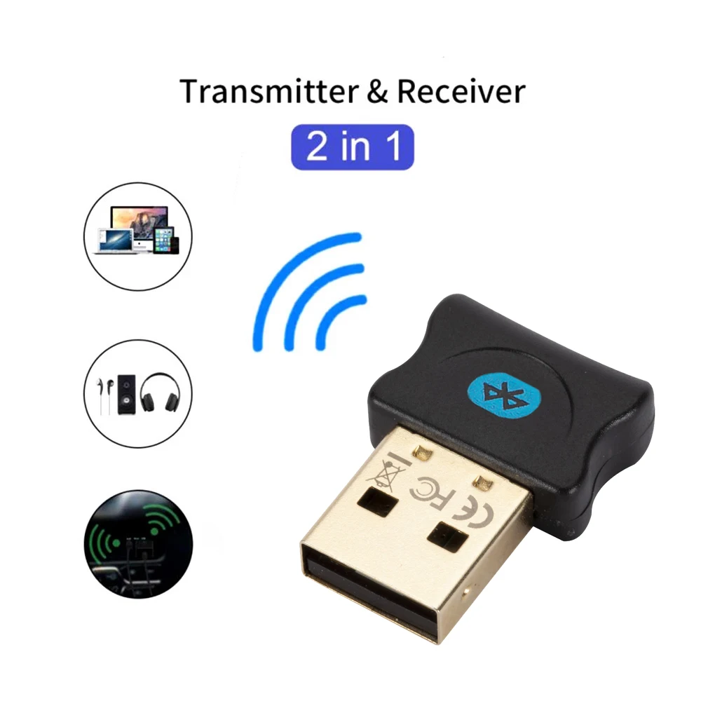 2-In-1 USB Bluetooth 5.0 Adapter Transmitter Bluetooth Receiver Audio Bluetooth Dongle MINI Wireless USB Adapter for Computer
2-In-1 USB Bluetooth 5.0 Adapter Transmitter Bluetooth Receiver Audio Bluetooth Dongle MINI Wireless USB Adapter for Computer