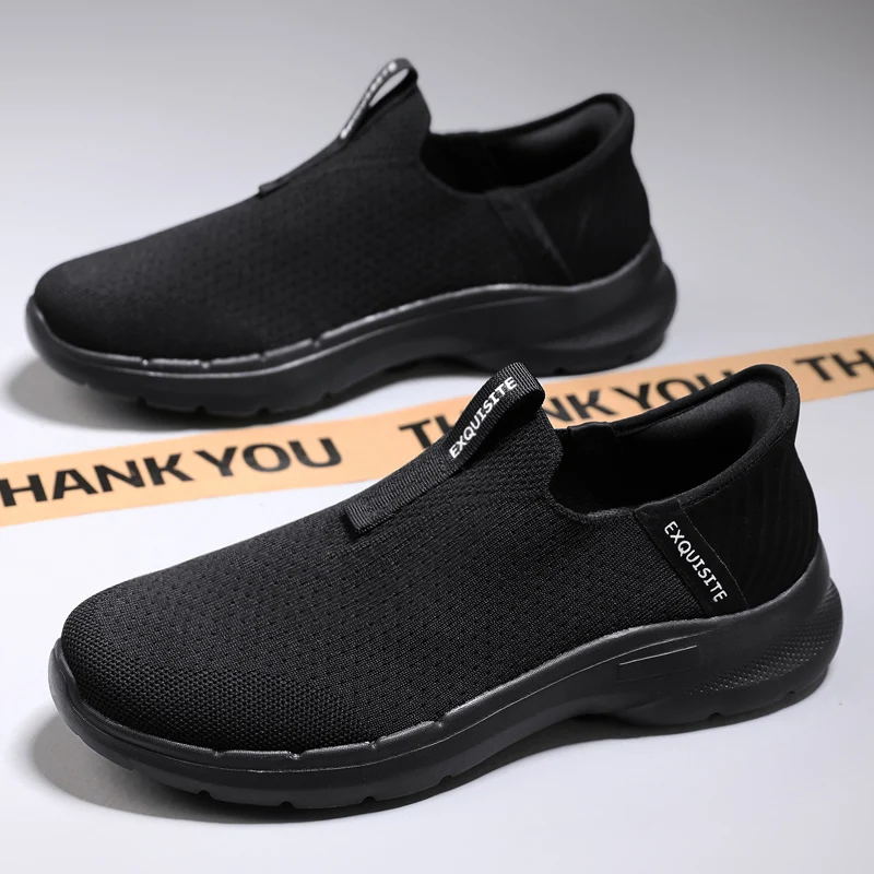 

Breathable Men Casual Shoes Lightweight Outdoor Male Walking Shoes Anti-slip Men's Sneakers Slip on Flats Vulcanized Shoes 2024