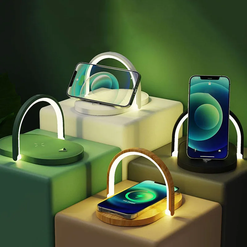Table Lamp Wireless Charger 3 in 1 LED Bedside Night Light Phone Kickstand Foldable 15W Quick Charging for iPhone Samsung Huawei
Table Lamp Wireless Charger 3 in 1 LED Bedside Night Light Phone Kickstand Foldable 15W Quick Charging for iPhone Samsung Huawei