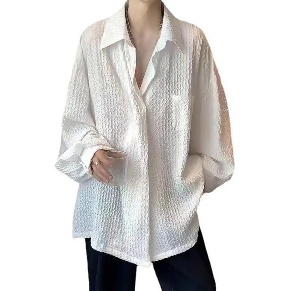 Men Shirt Stylish Men's Pocketed Lapel Shirt Durable Non-fading Long Sleeve Top for Streetwear Fashion Men Clothing
Men Shirt Stylish Men's Pocketed Lapel Shirt Durable Non-fading Long Sleeve Top for Streetwear Fashion Men Clothing