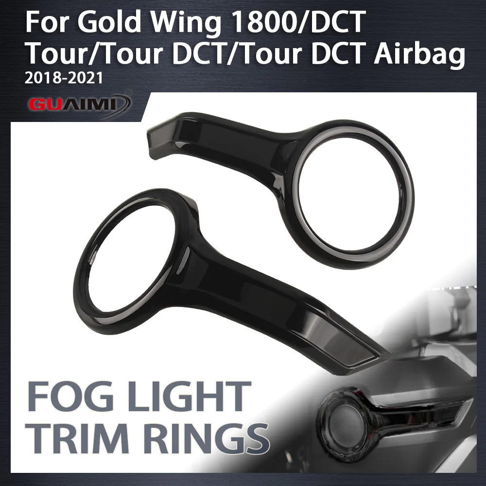 

For GL1800 Chrome Fog Light Trim Rings Fit For Goldwing GL 1800 Gold Wing 1800 Tour 2018-2021 2019 2020 Motorcycle Accessories