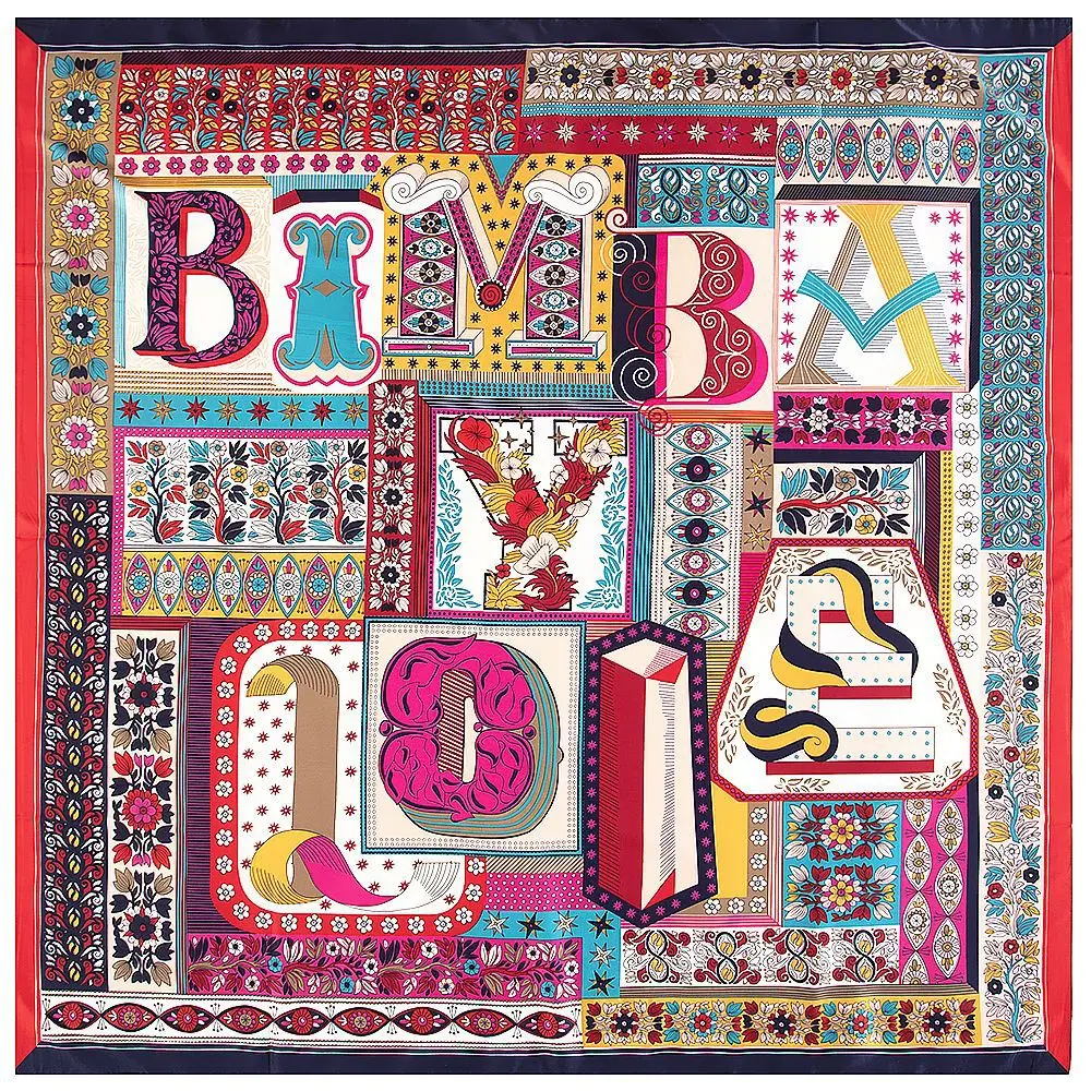 Luxury Brand Square Twill Silk Scarf for Women National Style Large Scarves Elegant Ladies Shawls and Wraps Female Bandanas
Luxury Brand Square Twill Silk Scarf for Women National Style Large Scarves Elegant Ladies Shawls and Wraps Female Bandanas