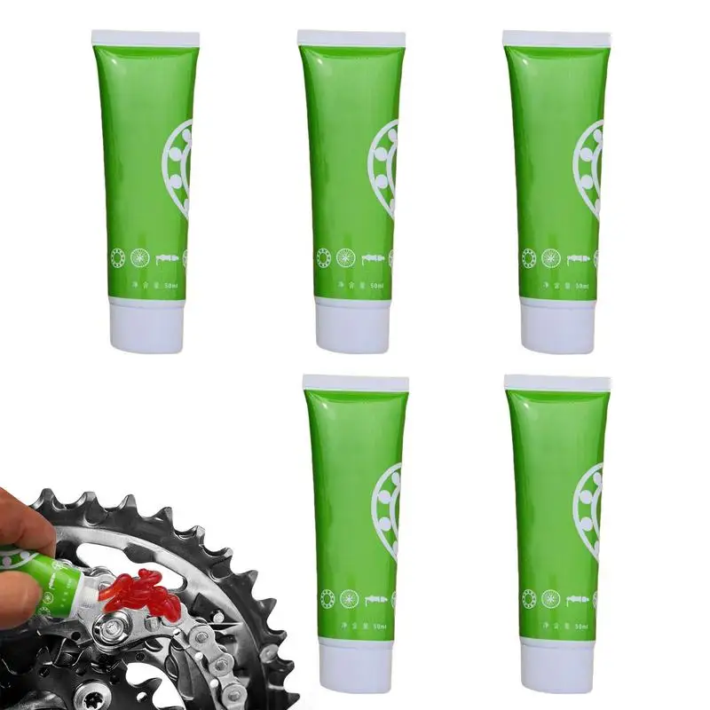 

Bike Pedal Grease 5pcs Waterproof Lube 1.76 FL. OZ. Heavy Duty Long Lasting Multipurpose Water Resistant High Performance