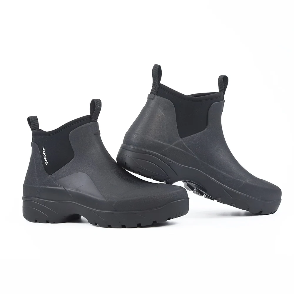 High-End ort Rubber Rain Boots for Men Waterproof Non-Slip Comfortable Fiing Outdoor Boots Car Wa oes No Foot Odor