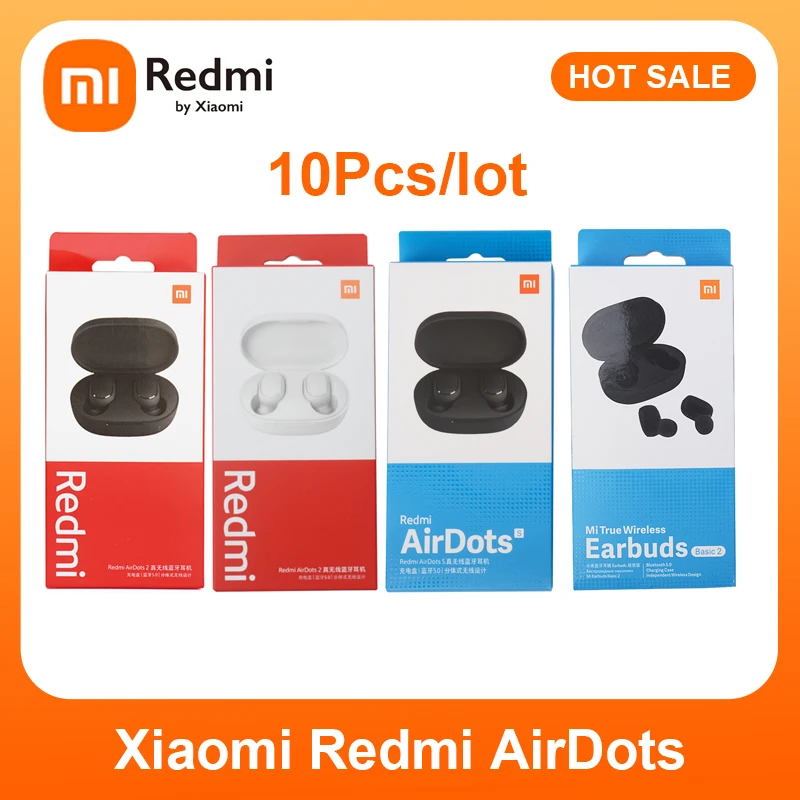 10 Pieces /lot Xiaomi Redmi AirDots 2 Noise Reduction with Mic AI Control White Redmi AirDots S True Wireless Headset Wholesale
10 Pieces /lot Xiaomi Redmi AirDots 2 Noise Reduction with Mic AI Control White Redmi AirDots S True Wireless Headset Wholesale