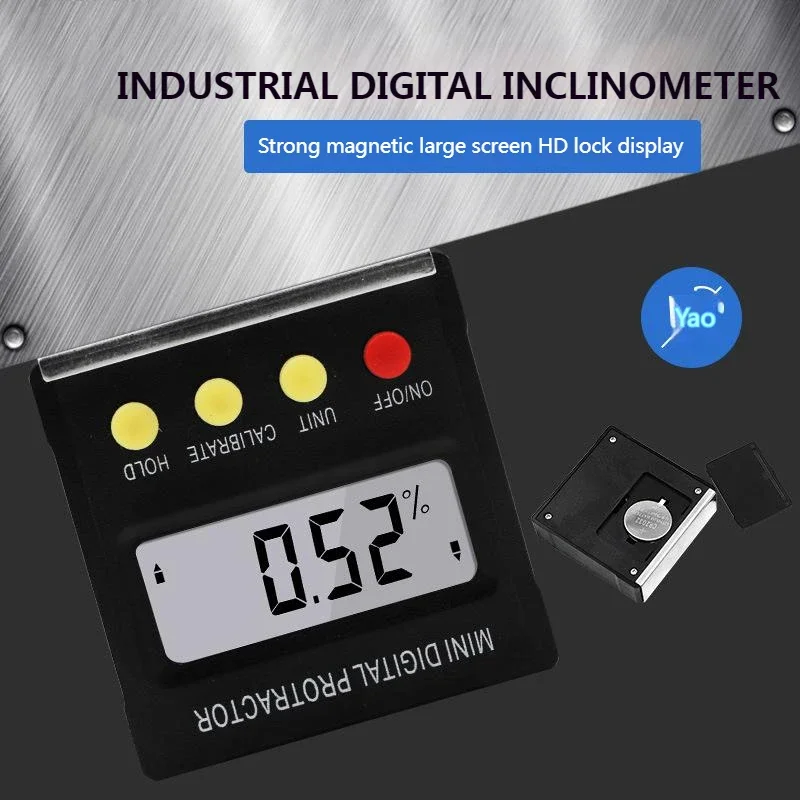 Digital Level Angle Gauge 360 Degrees Mini Measuring Digital Inclinometer with Magnetic Base Slope Level Protractor Tools
Digital Level Angle Gauge 360 Degrees Mini Measuring Digital Inclinometer with Magnetic Base Slope Level Protractor Tools