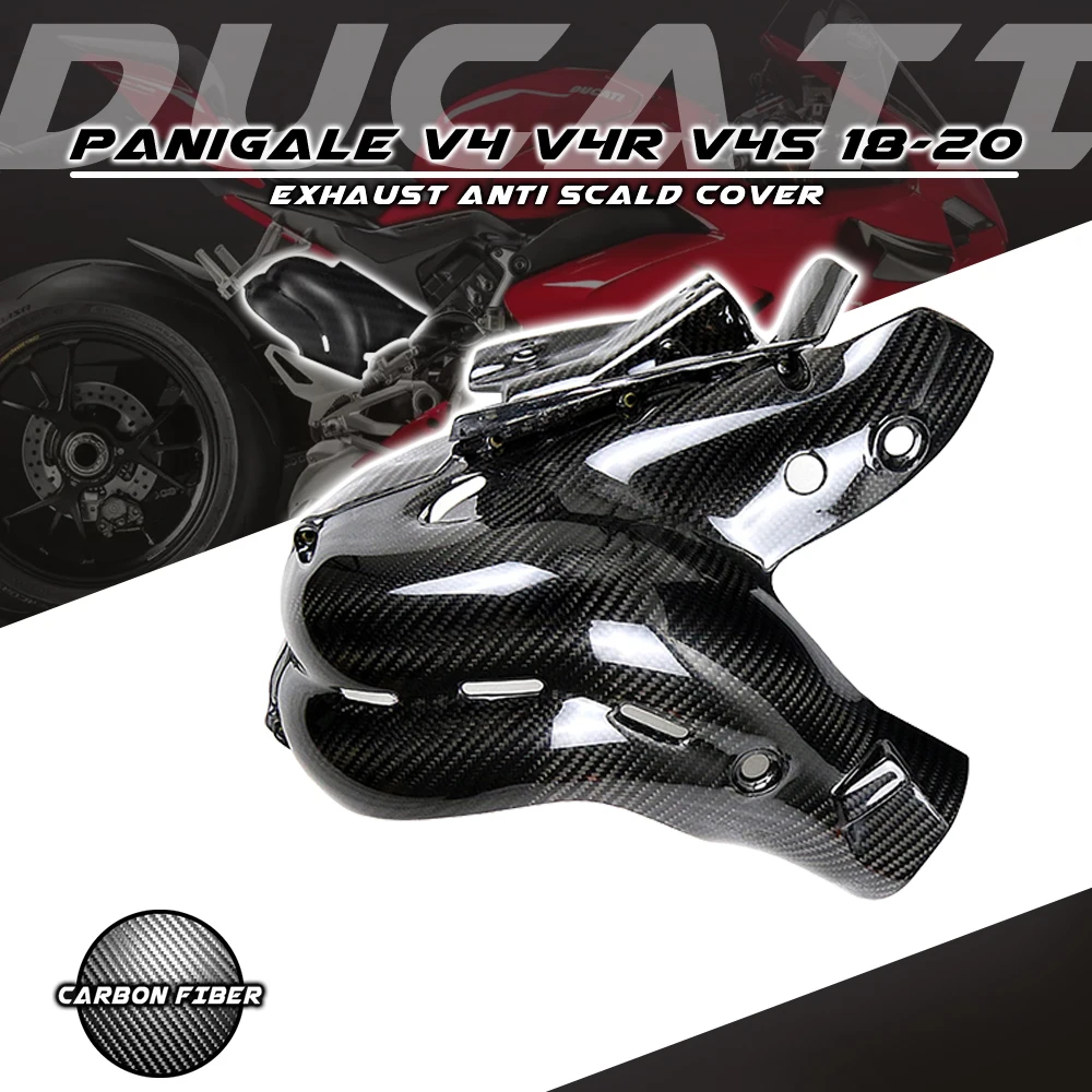 For Ducati Panigale V4/ V4S/ V4R 2018-2022 2019 2020 100% Carbon Fiber Exhaust Anti Scald Cover Fairing Motorcycle Accessories
For Ducati Panigale V4/ V4S/ V4R 2018-2022 2019 2020 100% Carbon Fiber Exhaust Anti Scald Cover Fairing Motorcycle Accessories