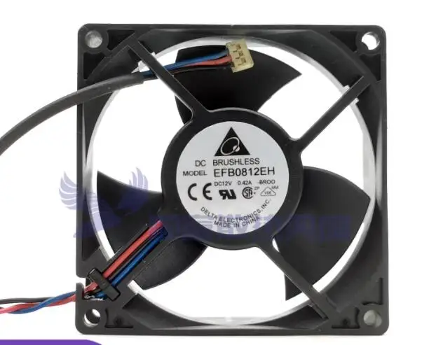 Delta Electronics EFB0812EH BR00 DC 12V 0.42A 80x80x25mm 3-Wire Server Cooling Fan
Delta Electronics EFB0812EH BR00 DC 12V 0.42A 80x80x25mm 3-Wire Server Cooling Fan