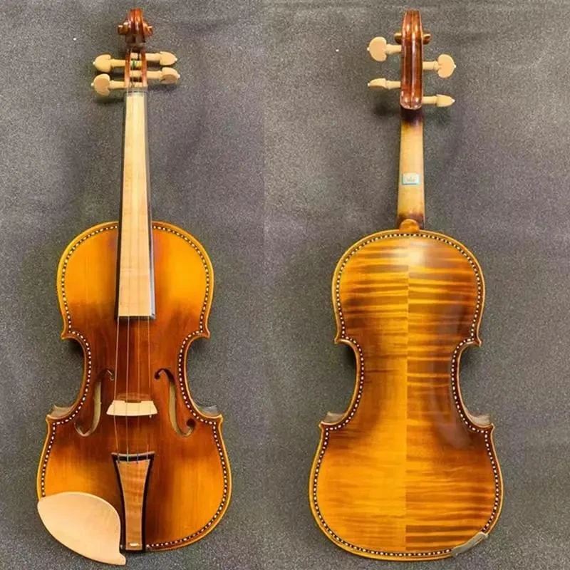 Скрипка maestro 4/4 в барочном стиле, богатый большой звук, детали из кленового дерева #11000
Скрипка maestro 4/4 в барочном стиле, богатый большой звук, детали из кленового дерева #11000