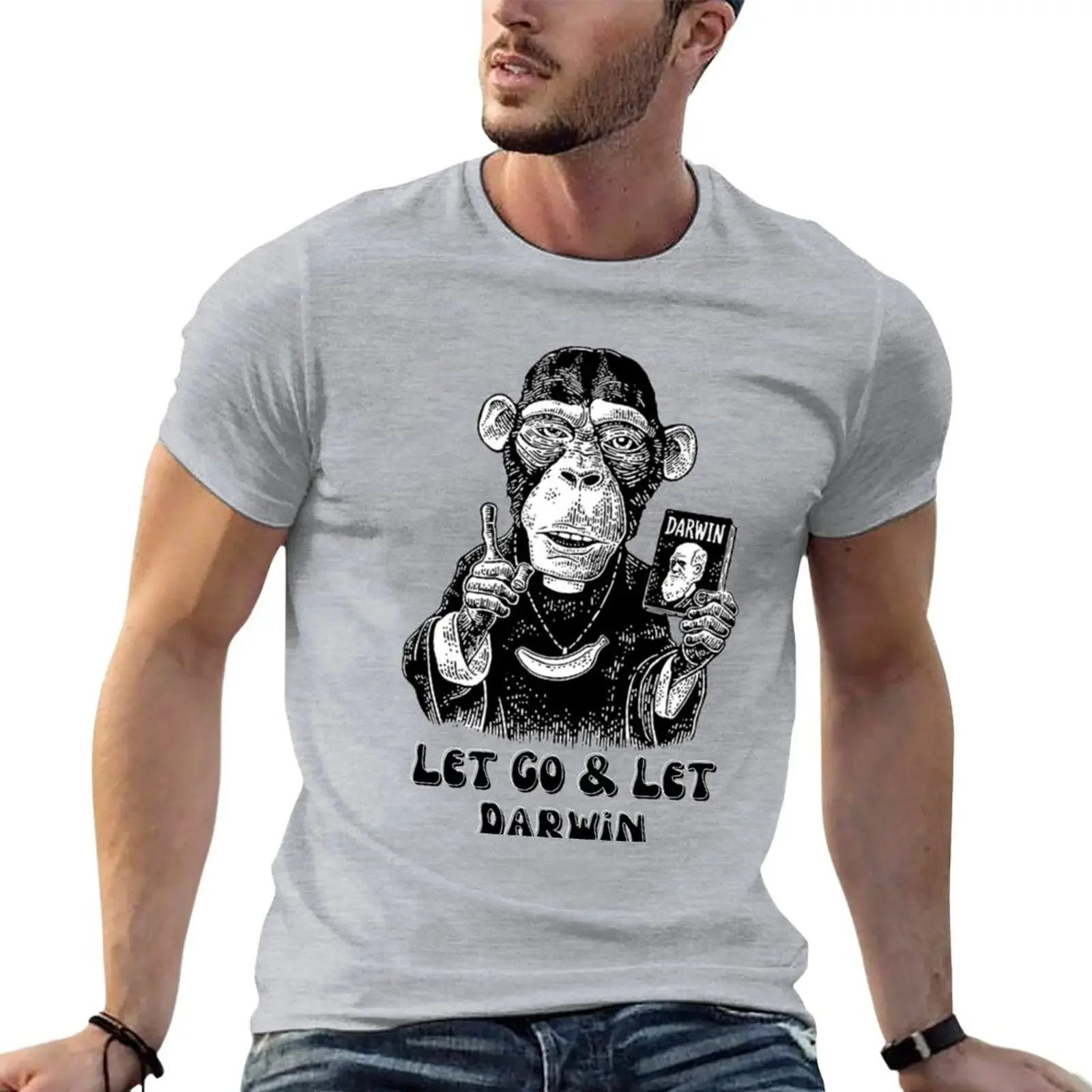 

Let Go & Let Darwin | Darwin Theory of Evolution T-Shirt funnys cute clothes oversizeds plain t shirts men