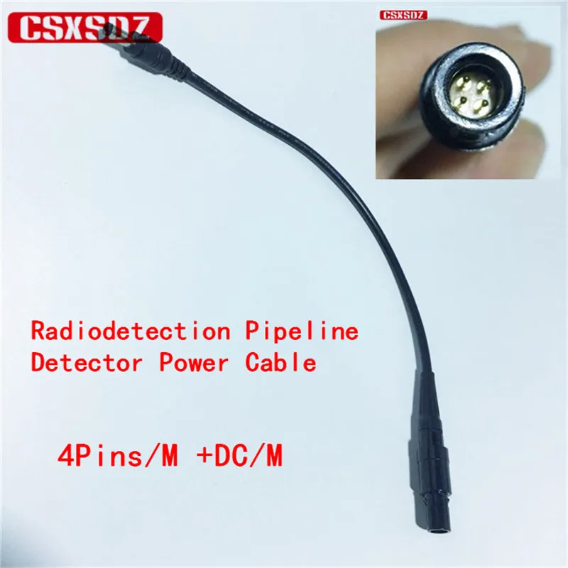 

NEW Cable for RD9000/RD6000 Radiodetection Pipeline detector Power Cable 4Pins To DC