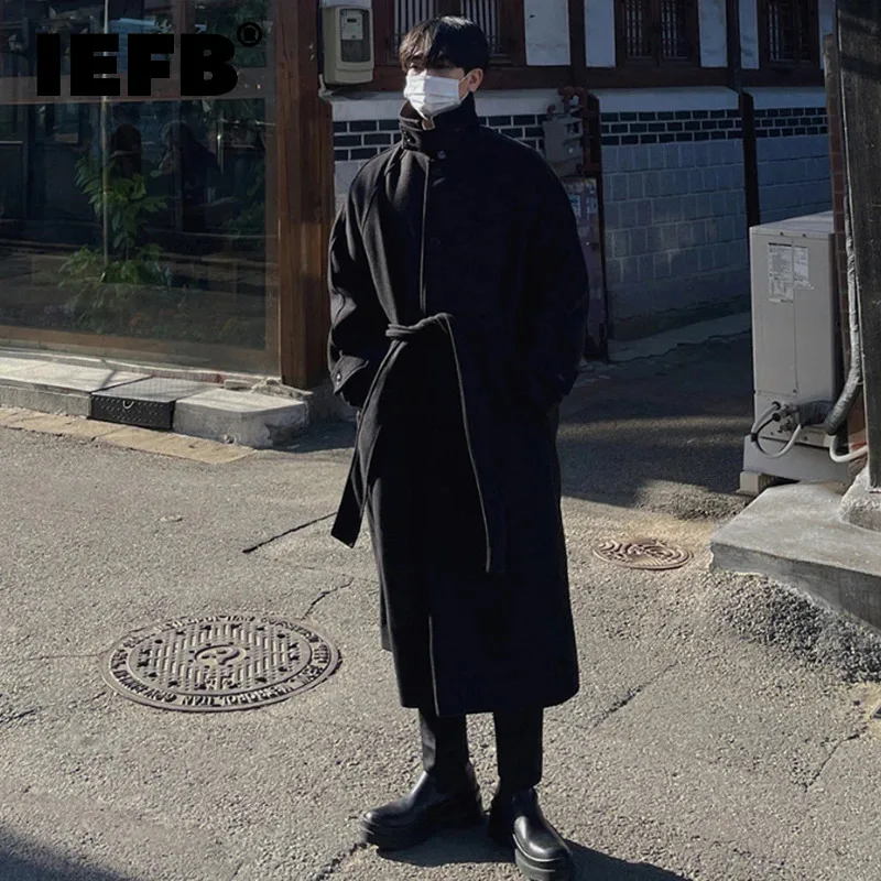 IEFB Autumn Winter Thickened Woolen Coat Korean Style Tide Men's Versatile Clothing Trend Wool Windbreaker New Long Coat 9C2309
IEFB Autumn Winter Thickened Woolen Coat Korean Style Tide Men's Versatile Clothing Trend Wool Windbreaker New Long Coat 9C2309