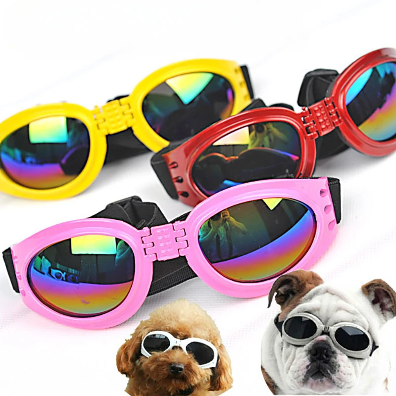 

Foldable Windproof Sunglasses for Pets, Eye Protection, Cat and Dog Play Accessories, Cool Handsome Sunglasses, New