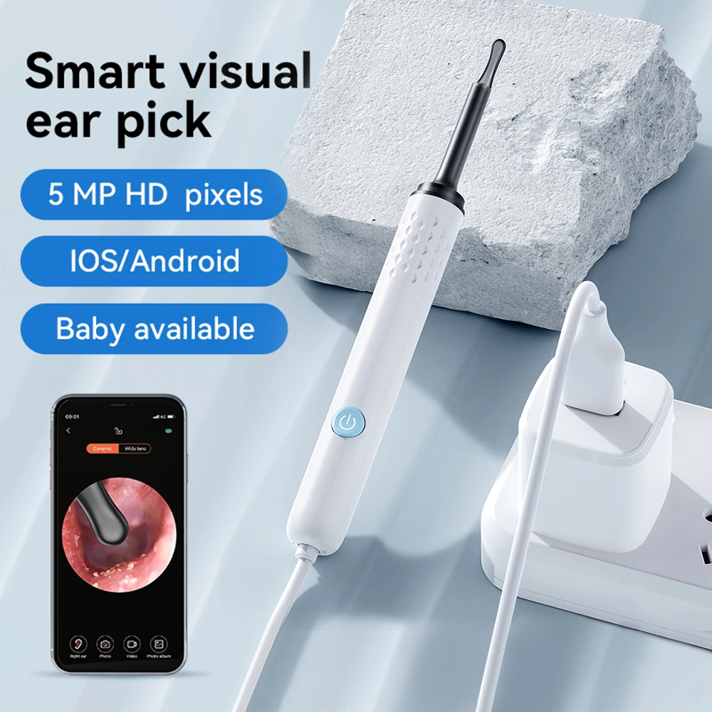 3.5mm Intelligent Visual Ear Pick Portable Ear Cleaning Tool Luminous Endoscope HD Otoscope Ear Picking Spoon Ear Wax Cleaner
3.5mm Intelligent Visual Ear Pick Portable Ear Cleaning Tool Luminous Endoscope HD Otoscope Ear Picking Spoon Ear Wax Cleaner