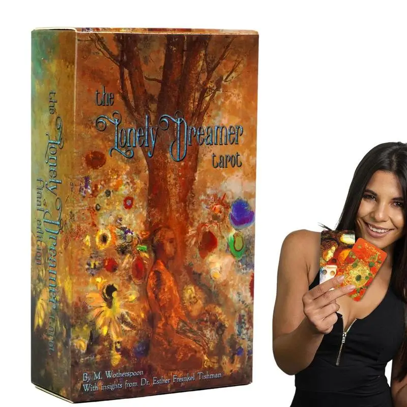 

Tarot Oracle Cards 78Pcs Cards Full English Version The Lonely Dreamer Tarot Psychological Oracle Deck For Future Past Insight