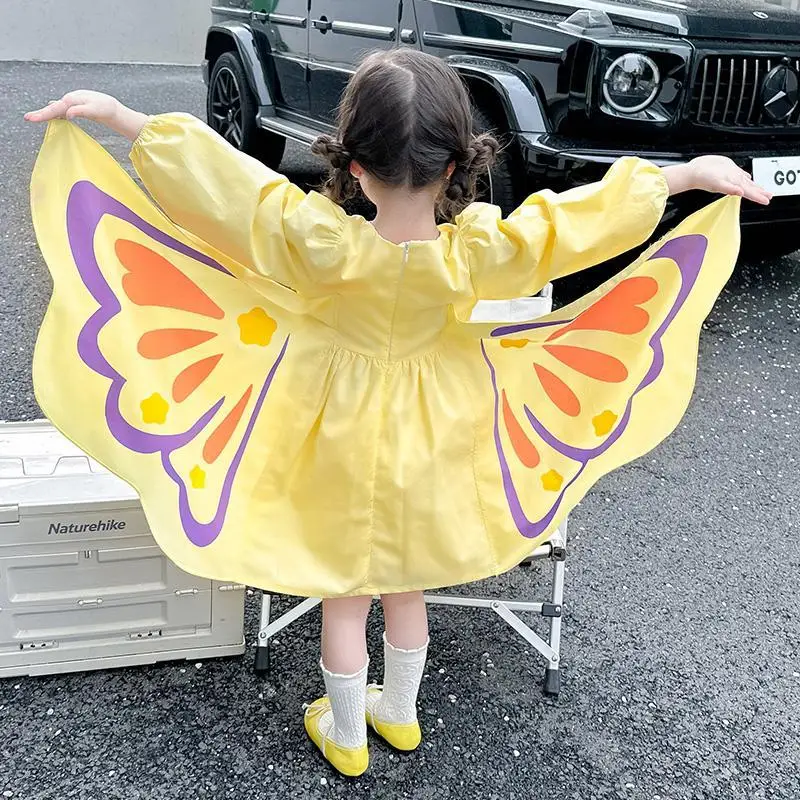 Girls Butterfly Fairy Dress 2023 New Spring Autumn Toddler Kids Sweet Cute Long Sleeve Princess Dresses Baby Girl Cotton Clothes
Girls Butterfly Fairy Dress 2023 New Spring Autumn Toddler Kids Sweet Cute Long Sleeve Princess Dresses Baby Girl Cotton Clothes