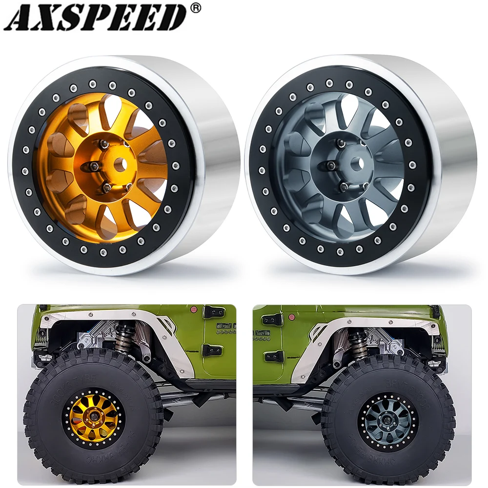 AXSPEED 2.9inch Wheel Hub CNC Anodized Beadlock Wheel Rim for 1/6 RC Crawler Car Axial SCX6 AXI05000 Upgrade Parts
AXSPEED 2.9inch Wheel Hub CNC Anodized Beadlock Wheel Rim for 1/6 RC Crawler Car Axial SCX6 AXI05000 Upgrade Parts