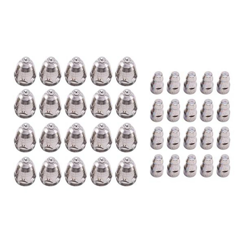 40Pcs P80 Nozzle/Tip Electrode Consumables Plasma Cutting Torch Spare Parts Accessories
40Pcs P80 Nozzle/Tip Electrode Consumables Plasma Cutting Torch Spare Parts Accessories