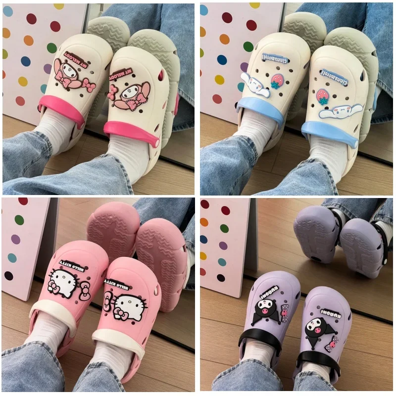 2024 Kawaii Women Cute Slides Summer Outdoor Sandals Non Slip Cloud Kuromi Hole Shoes Fashion Design Hello Kitty Slippers
2024 Kawaii Women Cute Slides Summer Outdoor Sandals Non Slip Cloud Kuromi Hole Shoes Fashion Design Hello Kitty Slippers