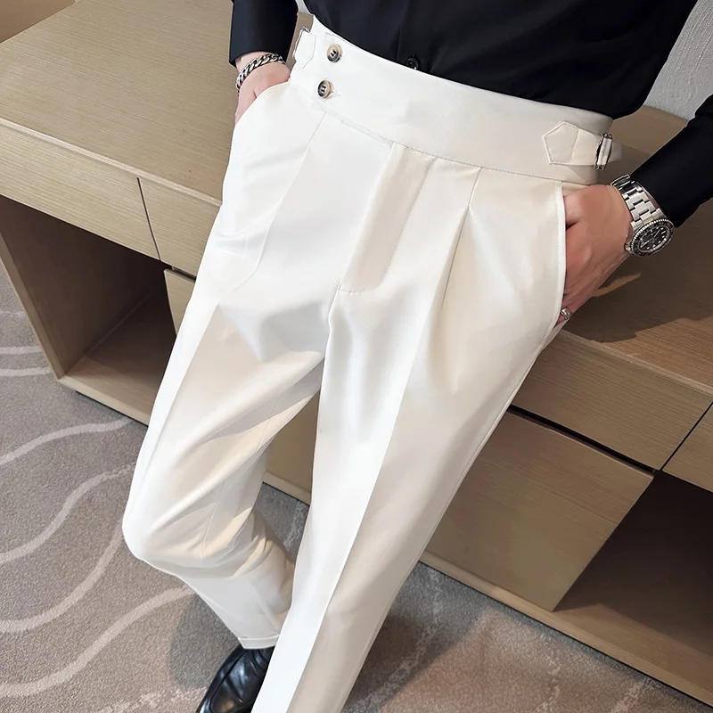 British Style Napoli Suit Pants for Men, Slim Fit Business Casual Trousers Social Office Staff Interview Party Wedding Men pants
British Style Napoli Suit Pants for Men, Slim Fit Business Casual Trousers Social Office Staff Interview Party Wedding Men pants