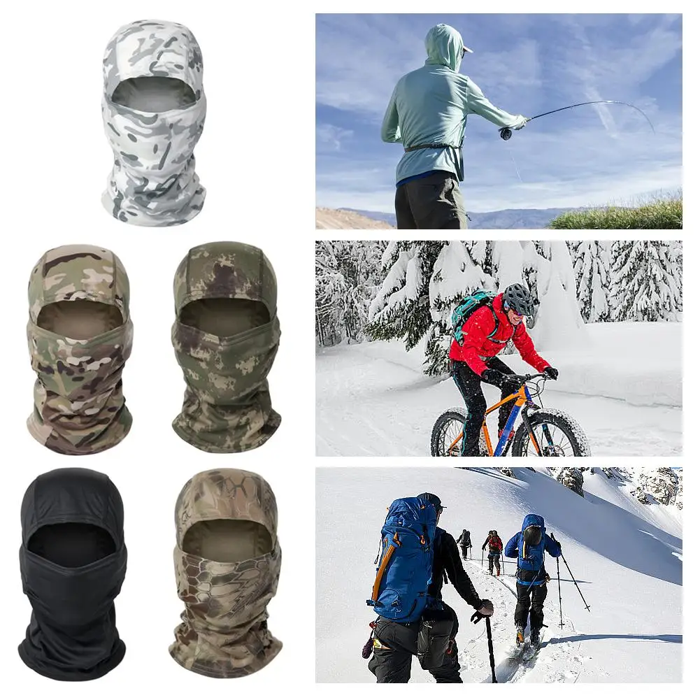 

Cycling Full Face Mask Military Camouflage Balaclava Hood Army Hunting Cap Scarf Liner Sports Outdoor Protection Fishing He H8T1