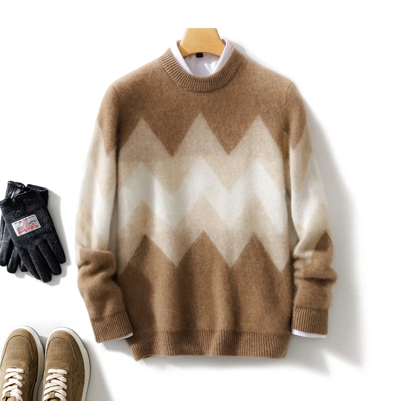 100% Merino Pure Wool Sweater Men's Round Neck Pullover Autumn And Winter New Knitwear Fashion Retro Men's Sweater
100% Merino Pure Wool Sweater Men's Round Neck Pullover Autumn And Winter New Knitwear Fashion Retro Men's Sweater