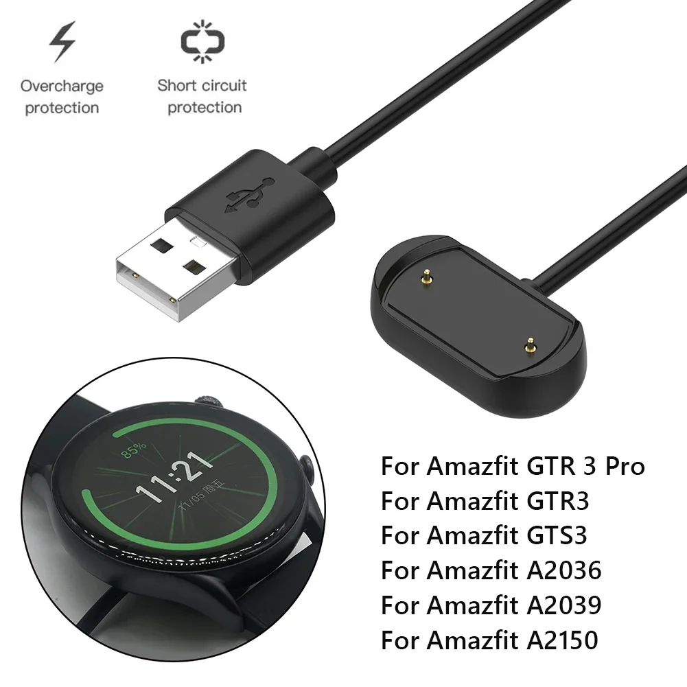 USB-кабель для зарядки смарт-часов Huami Amazfit T-Rex 2 /GTS3 GTS4/GTR3/GTR3 Pro
USB-кабель для зарядки смарт-часов Huami Amazfit T-Rex 2 /GTS3 GTS4/GTR3/GTR3 Pro