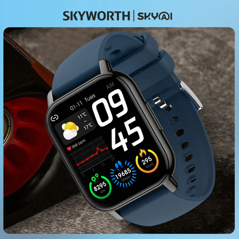 SKYWORTH SKYAL Smart Watch Men Women Smartwatch Bluetooth Call Smart Clock For Android IOS Fitness Tracker Top Smart-watch P66C
SKYWORTH SKYAL Smart Watch Men Women Smartwatch Bluetooth Call Smart Clock For Android IOS Fitness Tracker Top Smart-watch P66C