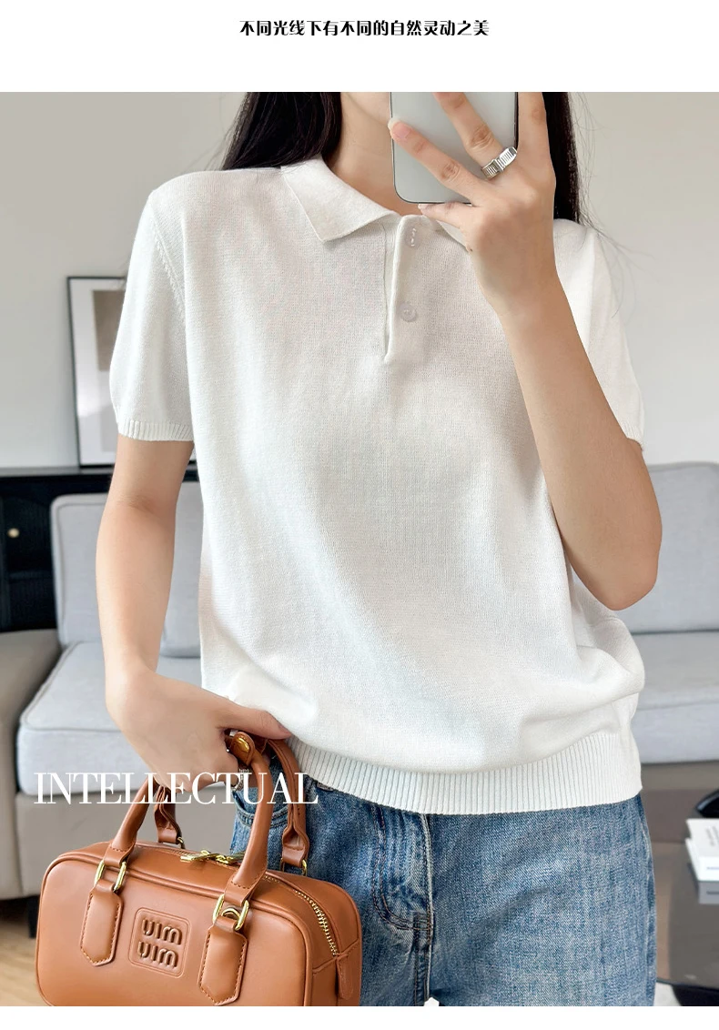 WinvyNee الصيف الملابس النسائية القطن بولو تي شيرت قصير الأكمام بولو طوق الملابس الصلبة بلوزة كاجوال الإناث بلايز أ 1002029 WinvyNee الصيف الملابس النسائية القطن بولو تي شيرت قصير الأكمام بولو طوق الملابس الصلبة بلوزة كاجوال الإناث بلايز أ 1002029