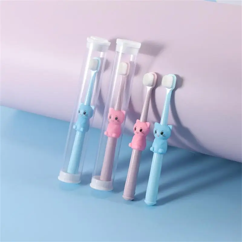 Baby Toothbrush Children Cute Cat Style Children's Teeth Oral Care Cleaning Brush Soft Silicone Toothbrush Baby Items 1-2Y
Baby Toothbrush Children Cute Cat Style Children's Teeth Oral Care Cleaning Brush Soft Silicone Toothbrush Baby Items 1-2Y