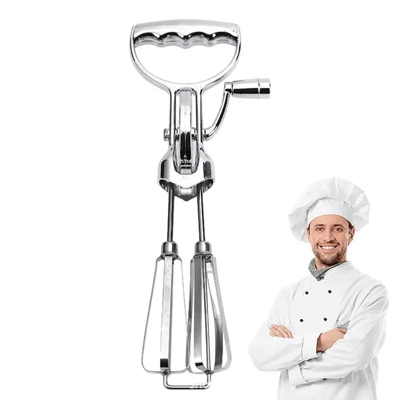 Rotary Egg Beater Rotary Hand Crank Mixer Stainless Steel Cake Baking Tool For Making Snacks Cakes Bread And Sauces
Rotary Egg Beater Rotary Hand Crank Mixer Stainless Steel Cake Baking Tool For Making Snacks Cakes Bread And Sauces