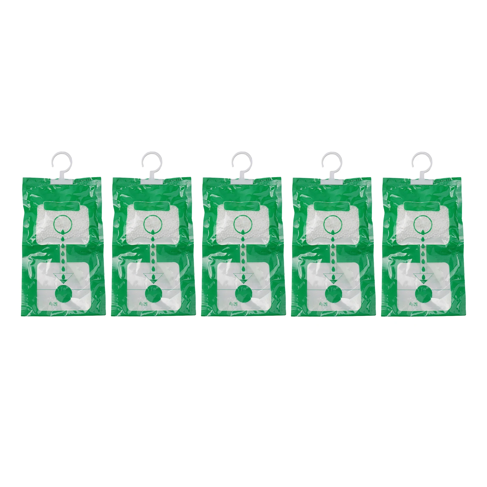 1/5pcs Green + White Hangable Dehumidifier Bag Strong Hygroscopic Effect Wardrobe Drying Bag Practical Household Supplies
1/5pcs Green + White Hangable Dehumidifier Bag Strong Hygroscopic Effect Wardrobe Drying Bag Practical Household Supplies