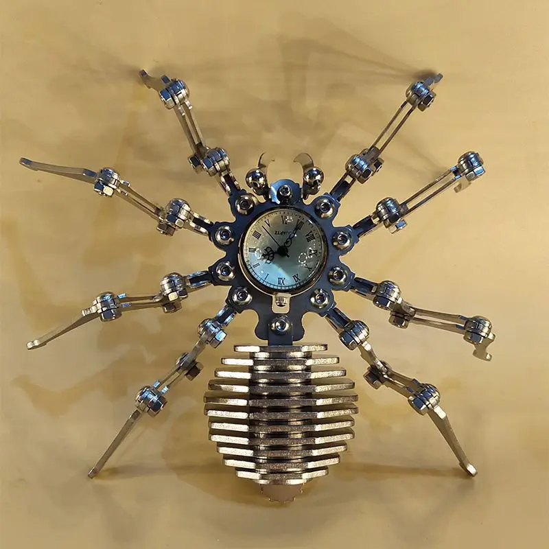 Handmade Model Toys Spider Stainless Steel Static Mechanical Insect Model Handcraft Assembled Toys Finished Ornaments
Handmade Model Toys Spider Stainless Steel Static Mechanical Insect Model Handcraft Assembled Toys Finished Ornaments