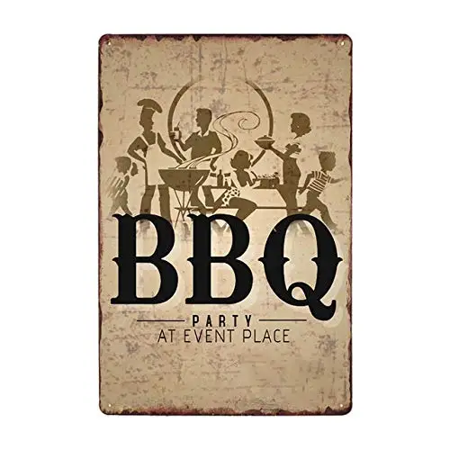 Vintage Metal Sign Tin Sign BBQ Party at Event Place Home Bar Kitchen Garden Wall Decor Signs 12x8inchs
Vintage Metal Sign Tin Sign BBQ Party at Event Place Home Bar Kitchen Garden Wall Decor Signs 12x8inchs