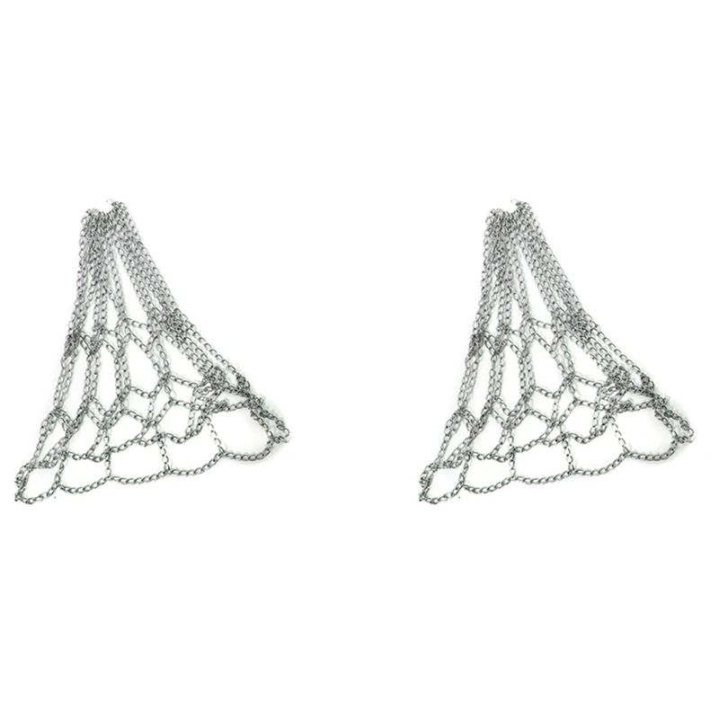 2X Sport Iron Chain Basketball Net Outdoor 12 Loops Standard Heavy Duty Basketball Goal Replacement Net,Silver
2X Sport Iron Chain Basketball Net Outdoor 12 Loops Standard Heavy Duty Basketball Goal Replacement Net,Silver