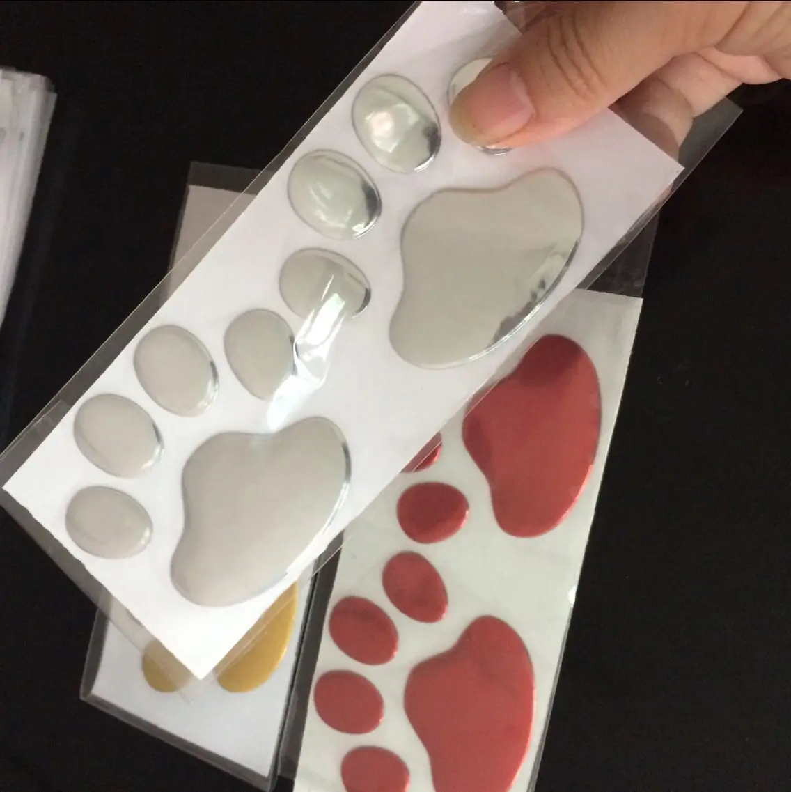 3d paw shaped car stickers 3d paw shaped car stickers