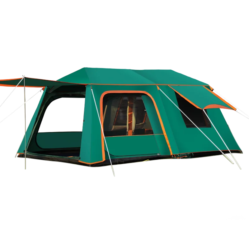 Outdoor Automatic Tent for 8-10 Person, Family Self-Driving Trip, One Hall, Two Bedroom, Camping Equipment, Large Gazebo
Outdoor Automatic Tent for 8-10 Person, Family Self-Driving Trip, One Hall, Two Bedroom, Camping Equipment, Large Gazebo