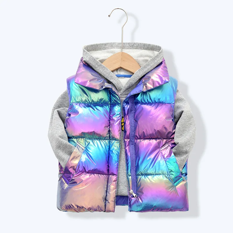 2022 NEW Shiny Kids Cotton Vest Autumn Winter Fashion Stand-Collar Children Sleeveless Jacket Boys Girls 5-15 Years Waistcoat
2022 NEW Shiny Kids Cotton Vest Autumn Winter Fashion Stand-Collar Children Sleeveless Jacket Boys Girls 5-15 Years Waistcoat